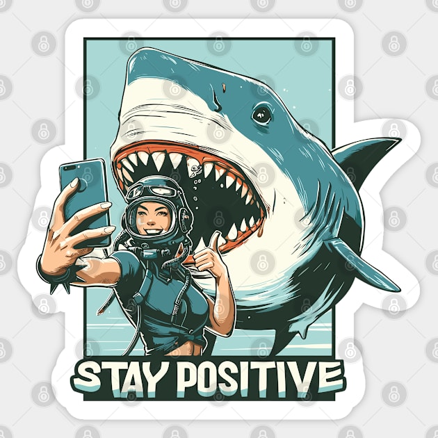 Stay positive Sticker by TomFrontierArt